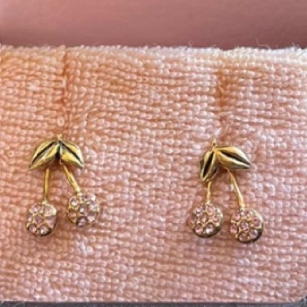 Juicy couture jewelry cherry earrings